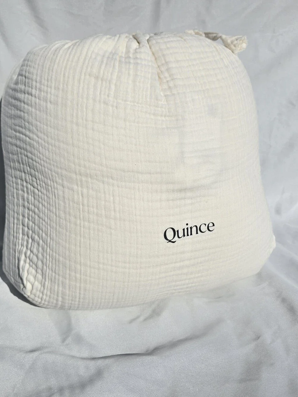 Quince Organic Cotton Airy Gauze DUVET COVER SET King/Cal King Undyed 2 Shams